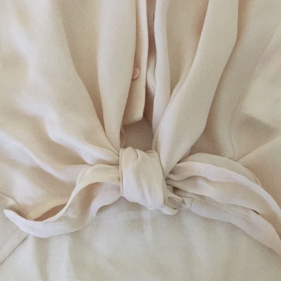 Blush Silk Joie Tank with tie - Picture 3 of 4